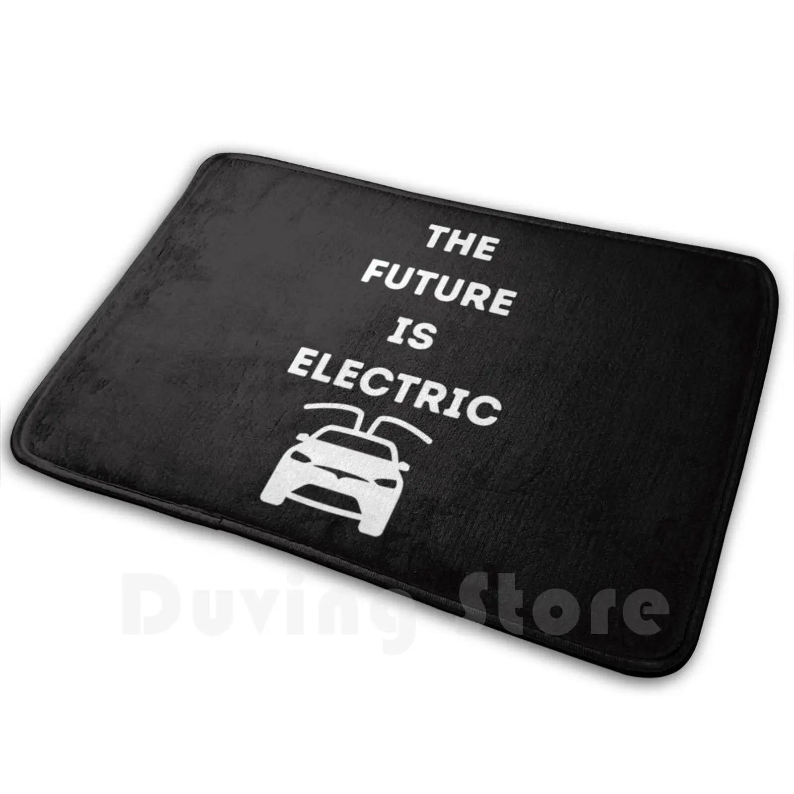 The Future Is Electric Carpet Mat Rug Cushion Soft Future Electric Clean Energy Tesla Elon Musk Spacex Renewable