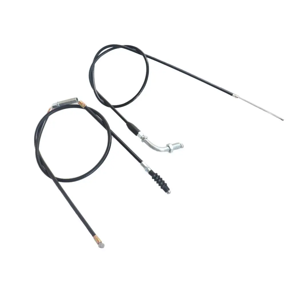 

870mm bent Head Motorcycle Throttle Oil Cable Line with 925mm clutch cable for Pit Dirt Motor Trail Bike Motocross