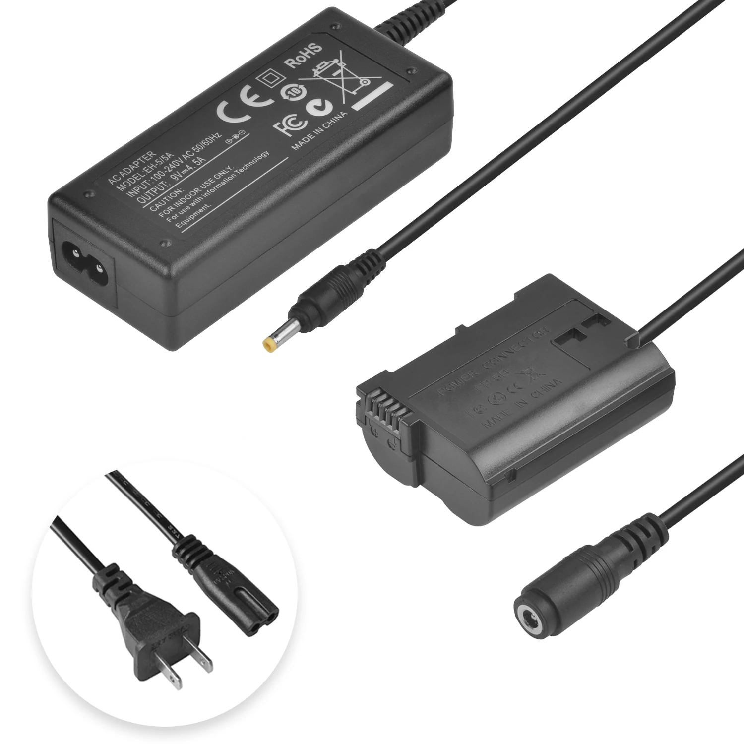 EP-5B AC DC Power Adapter EN-EL15 Dummy Battery Kit for Nikon  Z6 Z7 D7500 D7200 D7000 D7100 D750 D780 D800 D810 D850 1V1