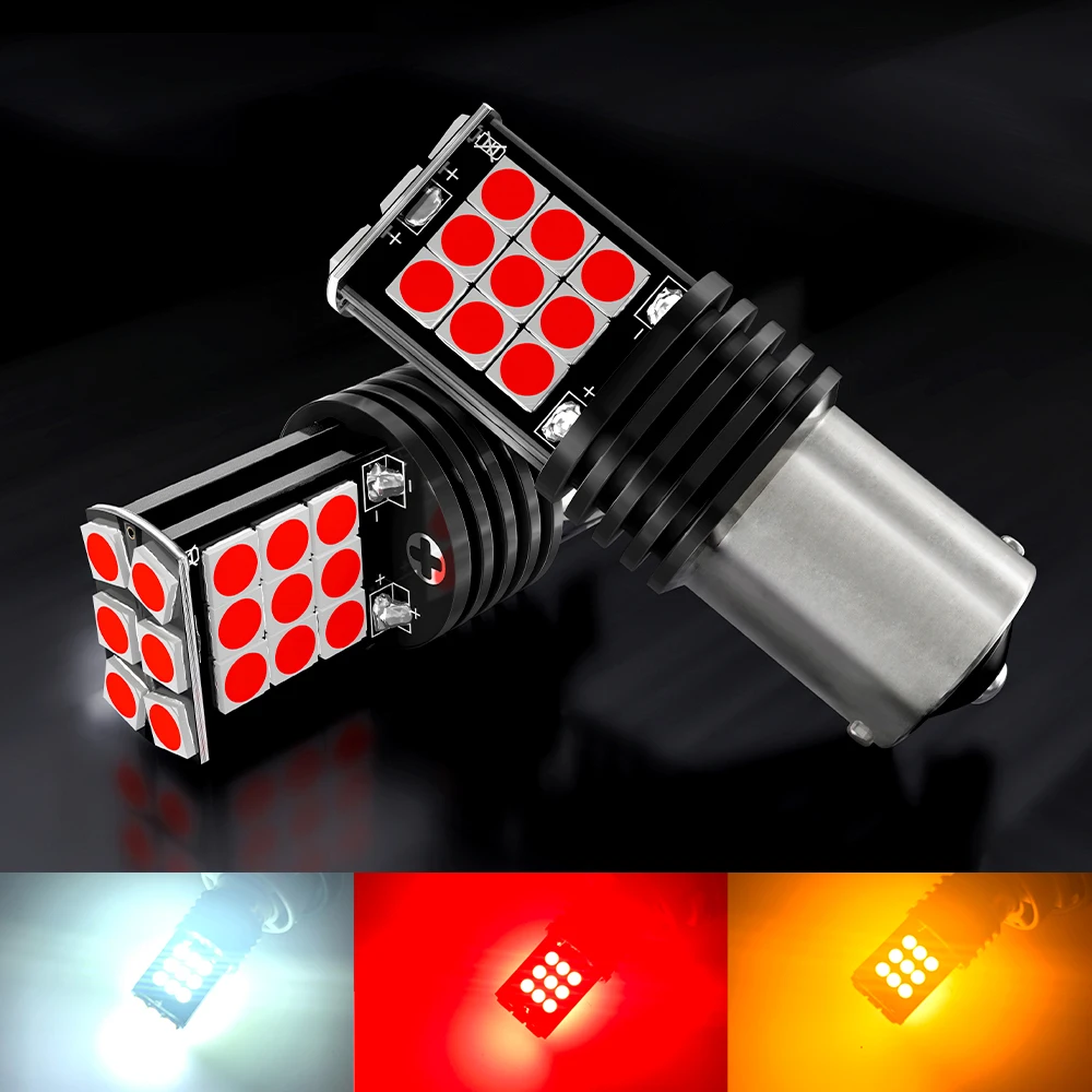 

2 шт. P21W Светодиодная лампа 1157 P21/5W PY21W Led 1156 BA15S лампа 24SMD 3030 чипы супер яркий Автомобильный источник света лампа заднего хода 12 В