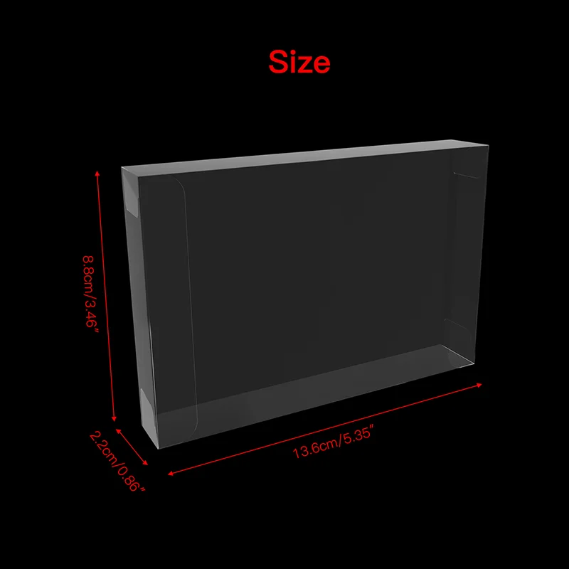 미국 NTSC 버전 게임 카드 카트리지 모듈 스토리지 디스플레이 보호기, 수퍼 SNES Famicom 용 박스 슬리브 케이스