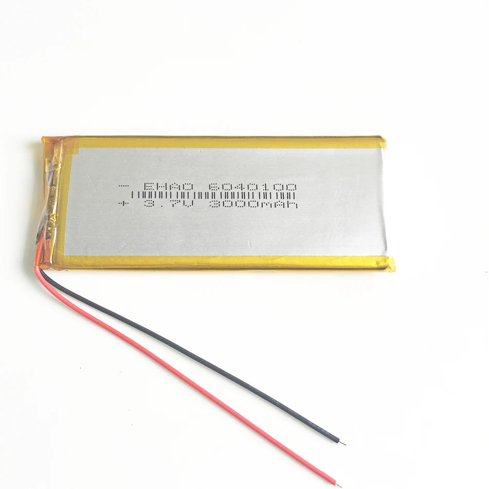 3.7V 3000mAh 6040100 polimerowa litowo-LiPo akumulator do tabletu z systemem MP3 GPS DVD moc lampy laptopa