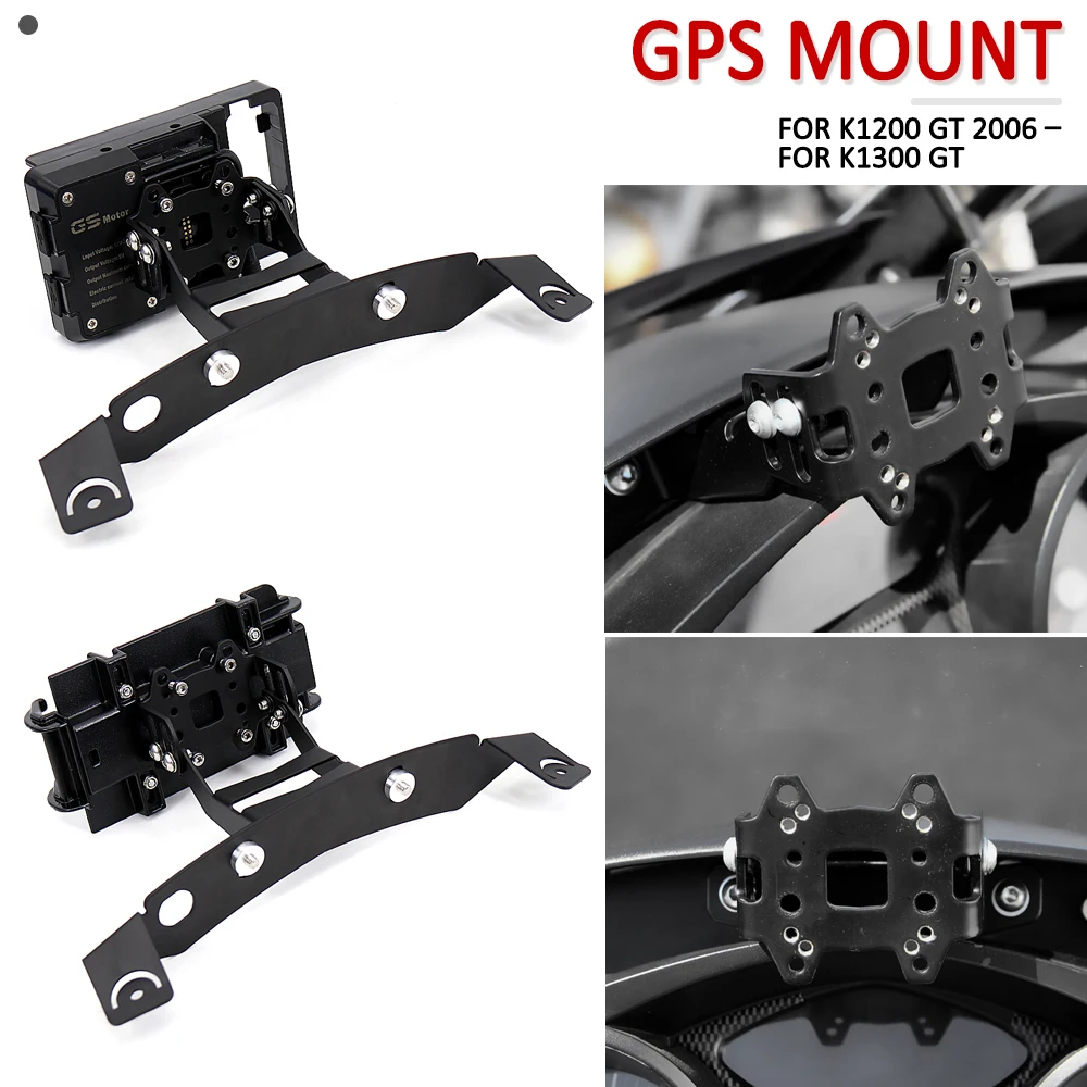 Motorcycle Adjustable angle Stand Holder Phone Mobile Phone GPS Navigation Plate Bracket For BMW K1200GT K1300GT K 1200 1300 GT