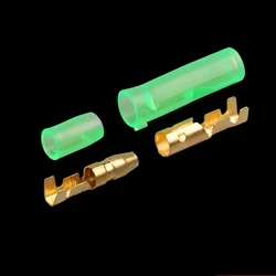 50sets=200pcs 4.0 bullet terminal car electrical wire connector diameter 4mm pin set Female + Male + Case