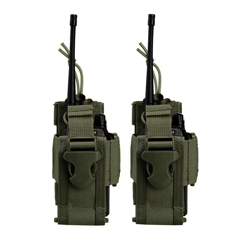 Taktische Molle Radio Pouch Walkie Talkie Holster Nylon Hüfttasche Gürteltasche Tasche Jagdzubehör – Detail 10