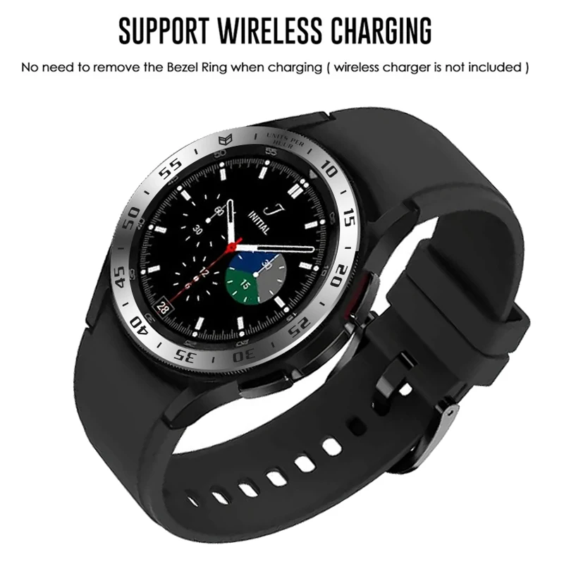 Bezel Ring For Samsung Galaxy Watch 4 Classic 42mm / 46mm Stylish Case Stainless Steel Cover Anti Scratch Protector Accessories