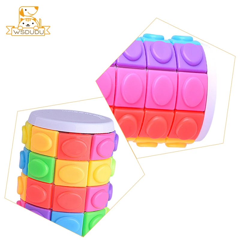 5x8 Magic Cylinder Cubes Fidget Toy Square Puzzle Sliding Blocks Rotating Intelligence Finger Game Stress Relief Adult Kid Gifts