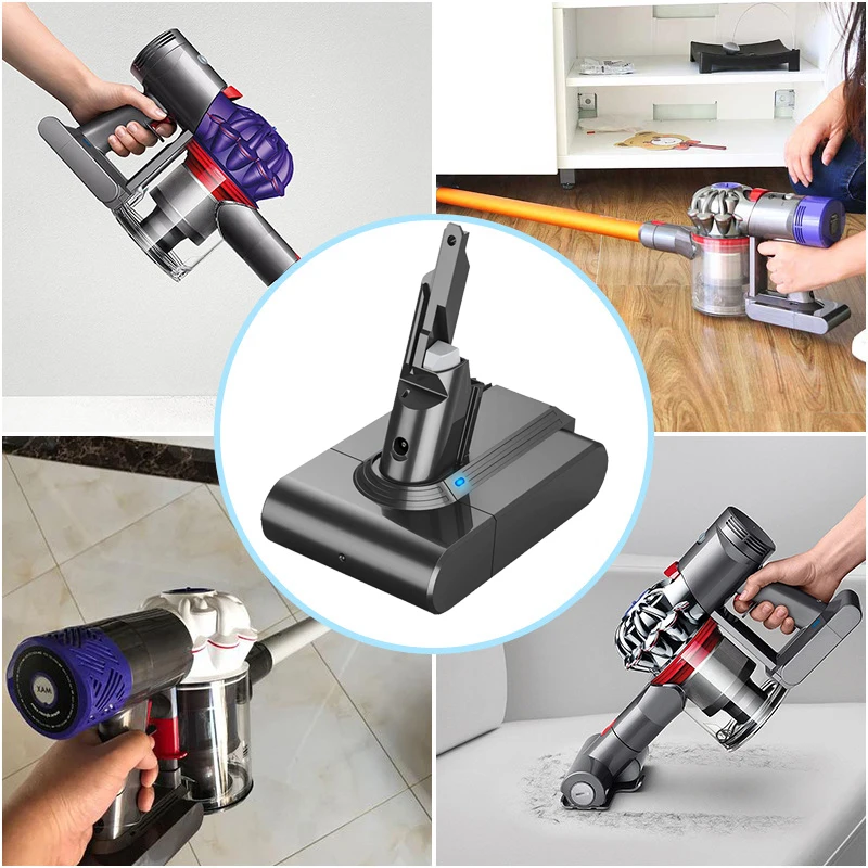 다이슨 V7SV07 V7 플러피 V7 애니멀 V7 엑스트라 충전식 배터리 진공 청소기용 3Ah 4.0Ah 21.6V 리튬 이온 교체용 배터리