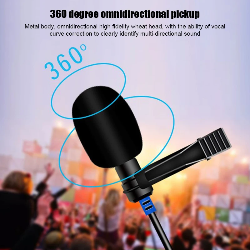 Professional Label Microphone Audio Video Recording Mic for Mobile Phones Camera Notebook Loudspeaker for Speaking Vocal Audio