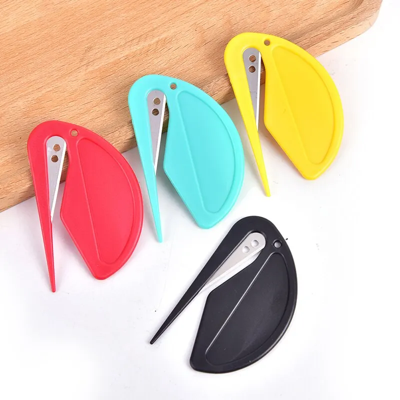 2 Stks/set Mini Plastic Briefopener Sharp Mail Envelop Opener Veiligheid Papers Cutter