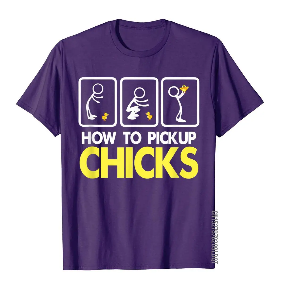 How To Pick Up Chicks Shirt Cute Pick Chicks 101 T-Shirt Cotton Tops & Tees For Men Printing Top T-Shirts Casual Hip Hop