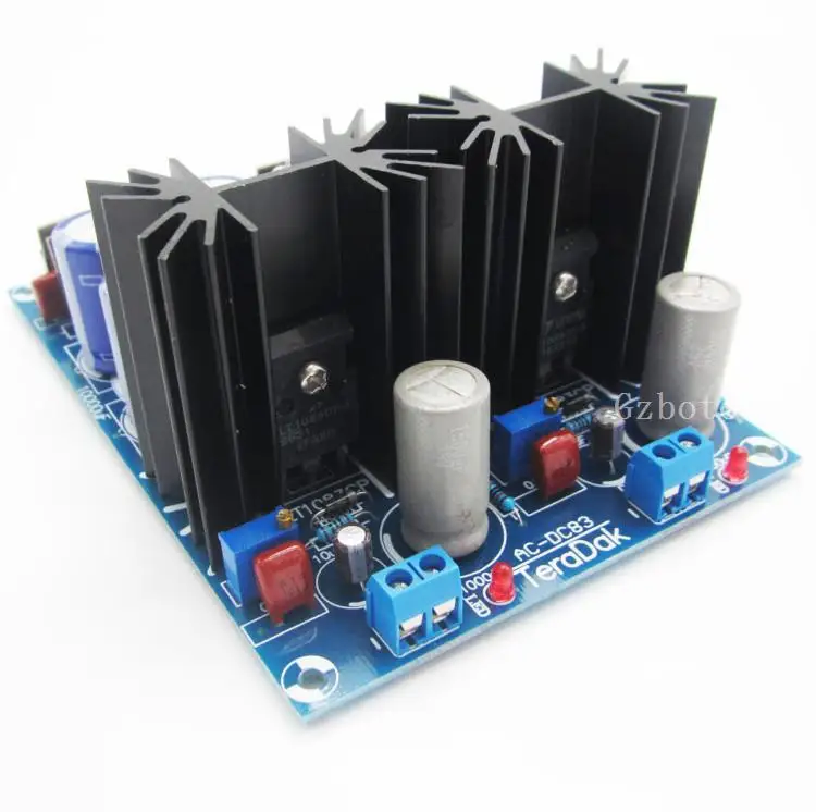 LT1084-5 finito può regolare la scheda regolatore di doppia potenza AC-DC5V-38V per amplificatore audio fai da te