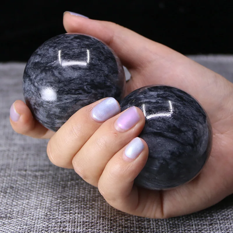 Practice Hand Jade Ball Fitness Handball Health Middle-Aged and Elderly Massage Grip Rotation Baoding Balls