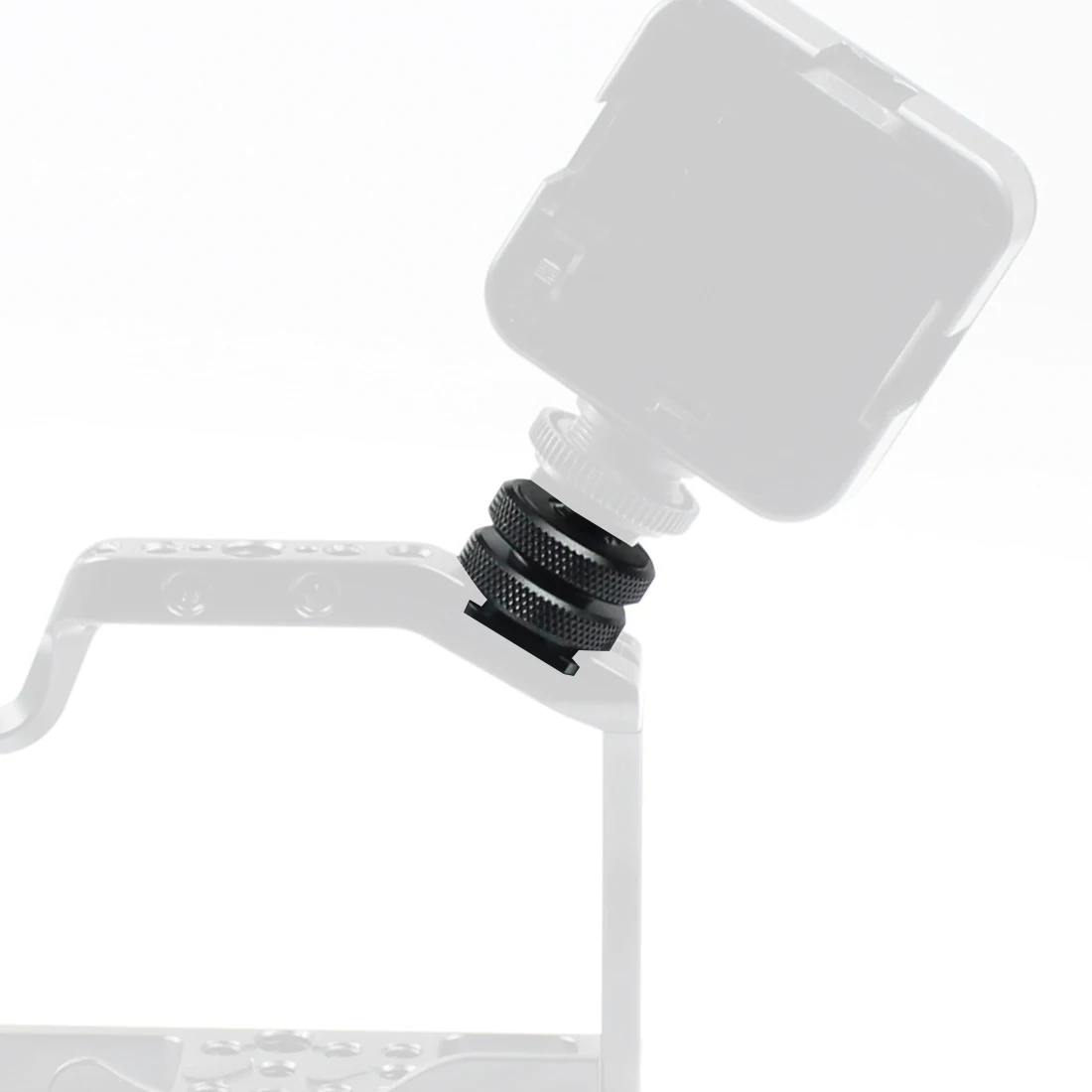 1x 3/8เปิด1/4สกรูขาตั้งกล้องแฟลชรองเท้าร้อนอะแดปเตอร์คู่ Nut สำหรับไฟ LED DSLR SLR hotshoe สตูดิโออุปกรณ์เสริ...