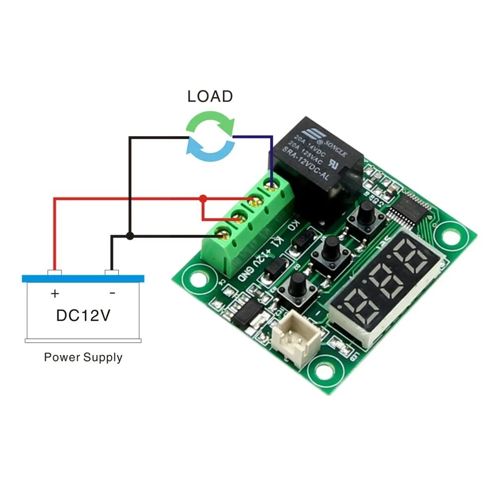 W1209 -50-100C DC 12V Digital Temperature Controllear Thermostat Temperature Control Thermostat Switch Plate W1209 Case