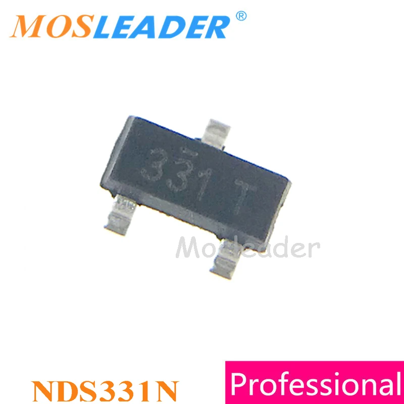 Mosleader FDV305N NDS331N Canal N 20V 0.9A FDV305 NDS331 de alta calidad, hecho en China