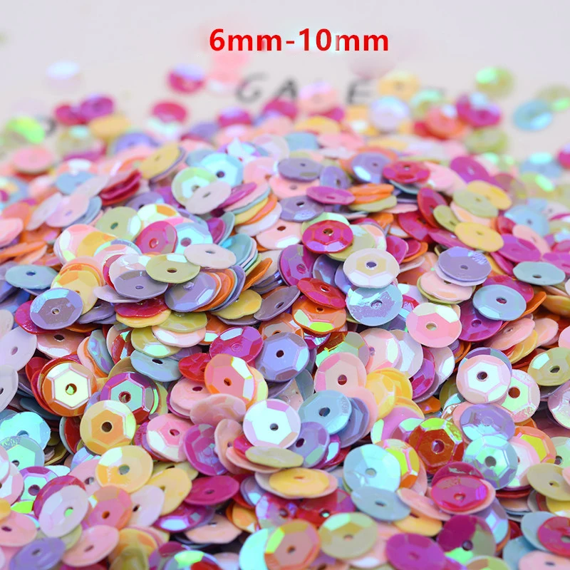 Kids DIY Accessories Seuqin Flat Gear Round Gear PVC Loose Sequins Paillettes Sewing  Wedding Craft DIY Housewear Furnishings