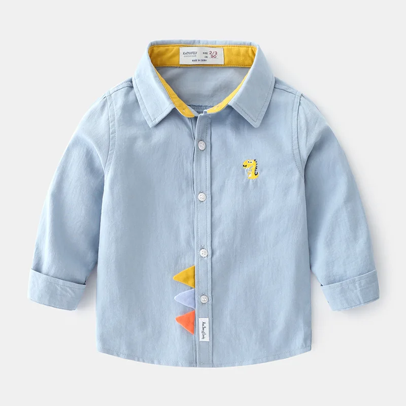 Camicie per neonati camicie a maniche lunghe Cartoon School camicetta camicia bianca per bambini camicetta per bambini camicette per bambini autunno