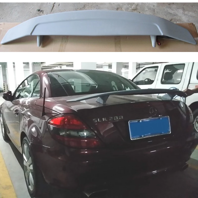 Mercedes R171 R172 ABS Plastic Unpainted Rear Spoiler Wing for Benz SLK Class 2006- 2013 SLK200 SLK280 SLK300 SLK350