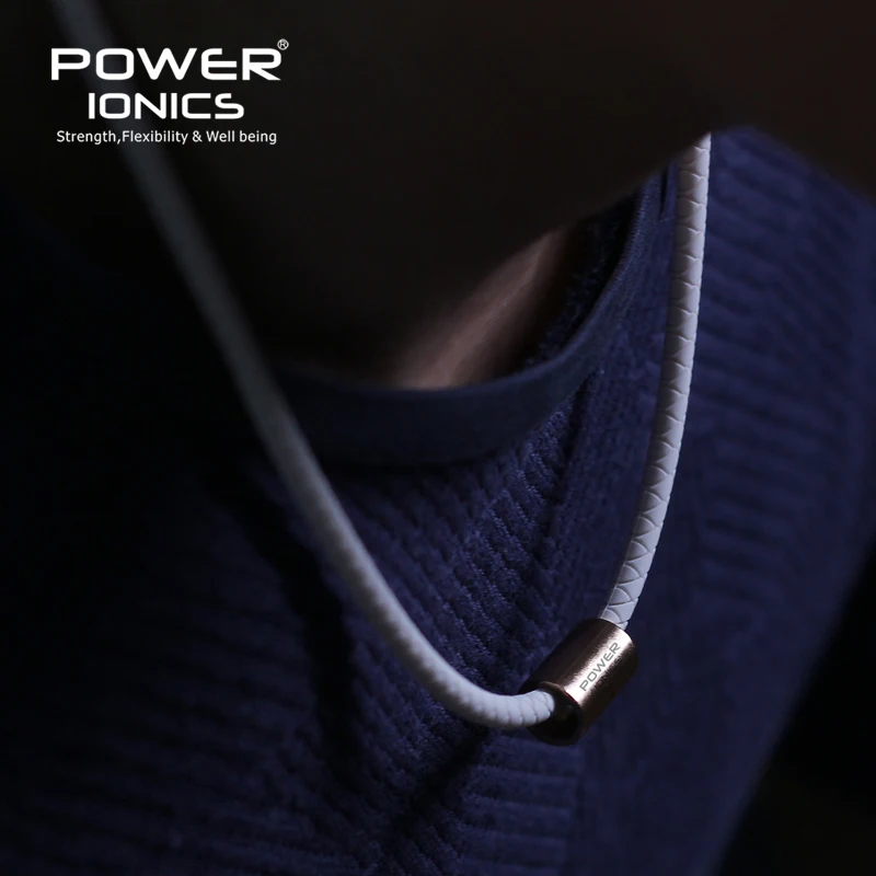 Power Ionics 3000 Anions Health Fashion Women Men Sports Titanium Bio Silicone Necklace Pendant Free Lettering