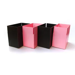 10Pcs/lot Pink Cardboard Packaging Box 3-layer Corrugated Paper Box Candy Box Wedding Party Favor Gift Box Black Carton