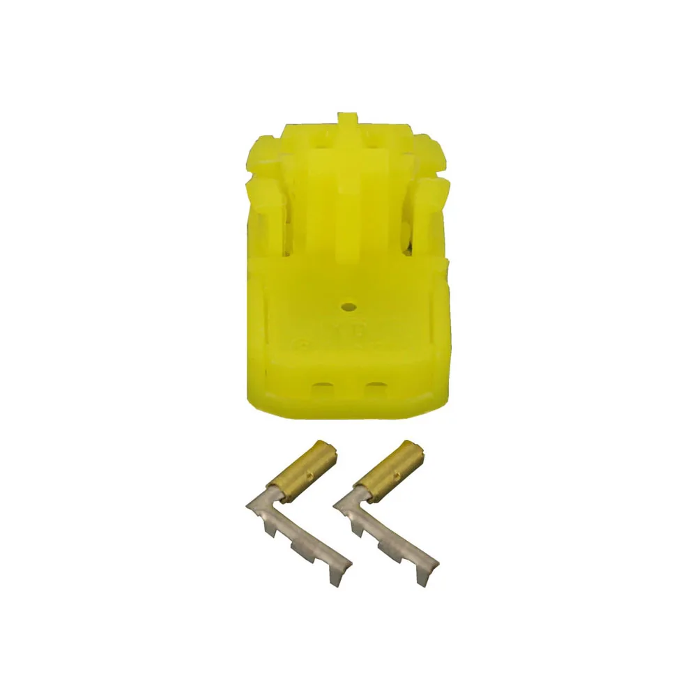 2 Pin yellow plug hole airbag airbag two mating connector with terminals DJ7027Y-0.6-21 2P