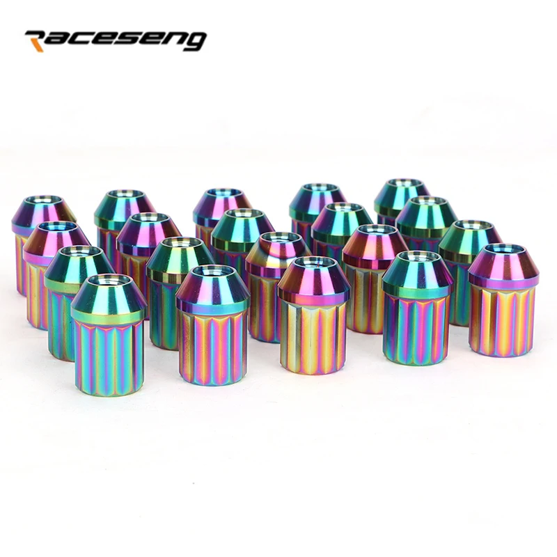 

10/20 Pieces GR5 titanium alloy forged lightweight car wheel Hub nut bolts / anti-theft nuts screw M12x1.5