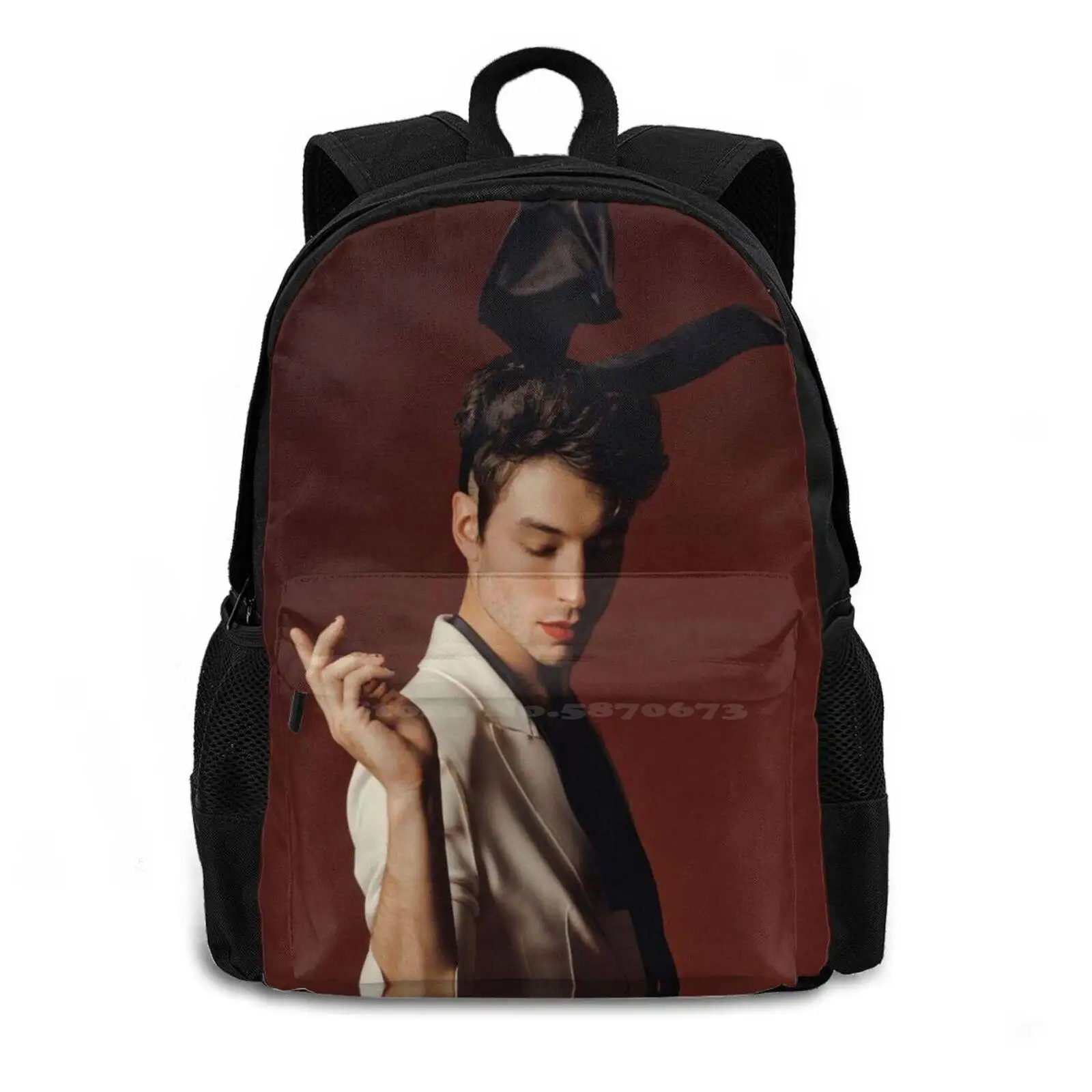 Ezra Miller Pattern Design Laptop Travel School Bags Lgbt Lgbtq Lesbian Gay Bisexual Queer Questioning Pansexual Romantic Pride