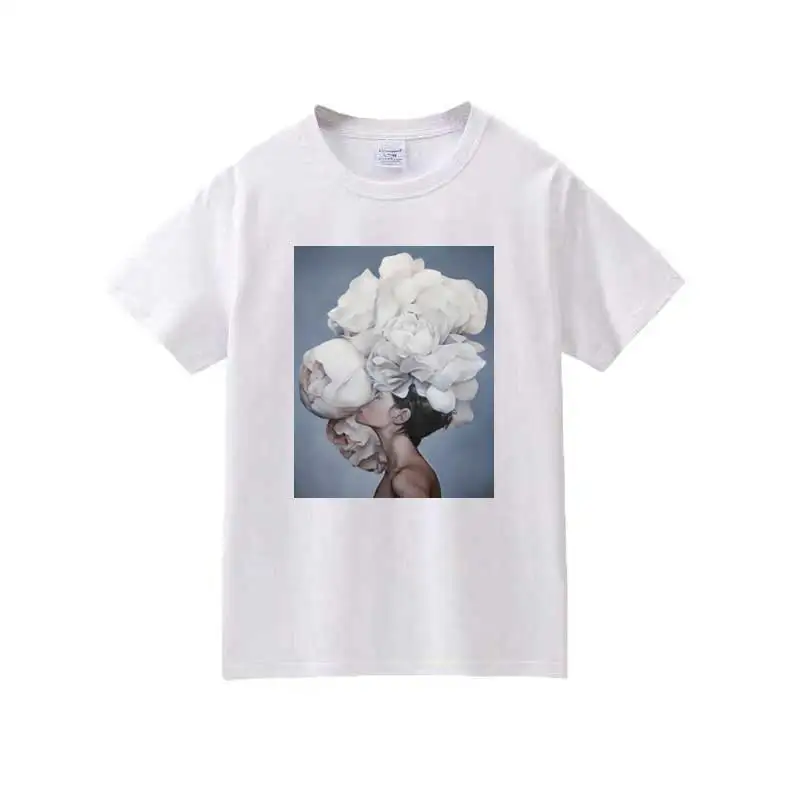 Trasferimento termoadesivo per vestiti t-shirt lavabili fai-da-te per fiori e ragazze patch termoadesive adesivo per abbigliamento stile arte