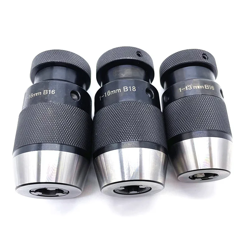 Imagem -02 - Auto Aperto Broca Chuck Aplicável ao Morse Haste de Conexão Mt1 Mt2 Mt3 Mt4 Mt5 B10 B12 B16 B18 B22 110 1-13 1-16 3-16 520
