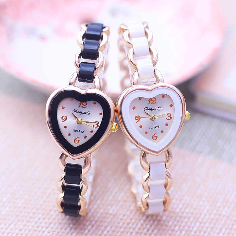 chaoyada famous brand lady women fashion Imitation ceramic Hand catenary wristwatch girls thin beauty holiday gifts watches