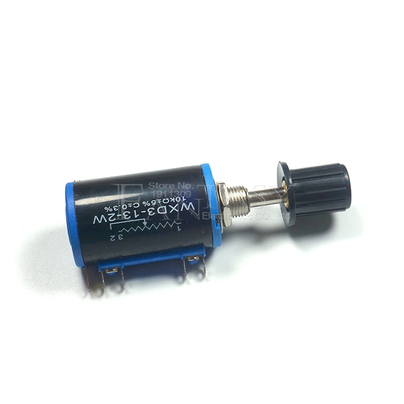 1pcs  WXD3-13 2W Potentiometer + 1 knob 100 200 220 470 680 1K 2.2K 3.3K 4.7K 5.6K 6.8K 10K 22K 33K 47K 100K Ohm WXD3-13-2W