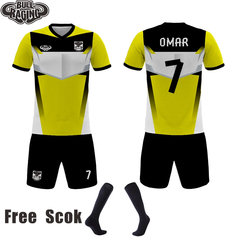 polyester mesh material custom sublimation create team jerseys made soccer uniform sets free sock