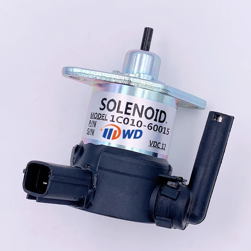 1C010-60015 1C010-60016  Stop Solenoid 12V for Kubota M105S M105X M6800 M8200 M8540 M9000 M9540 M95S M95X M96