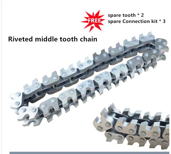 

chain for Pneumatic Waste Stripper Carton Paper Stripping Machine corrugated cardboard cutting tool with double tooth one tooth