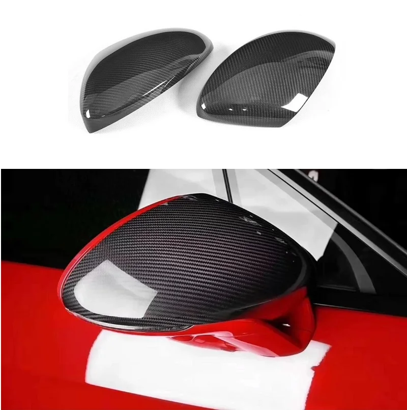 

Fit For Porsche 718 2016-2018 Carbon Fiber Side Caps Add on Style Mirror Cover Car Accessorie Only Left Hand Drive