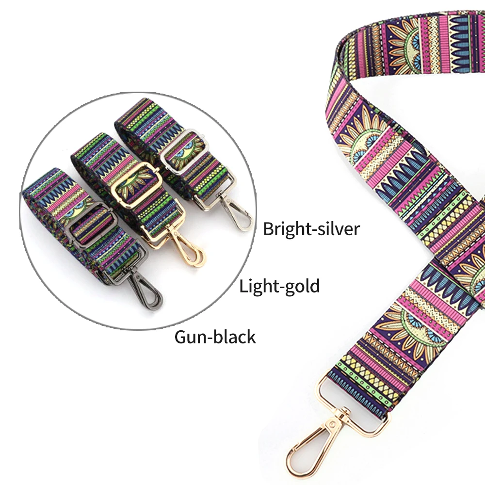Women Bag Shoulder Crossbody Waist Bag Adjustable Replaceable Custom Length Webbing Fashion Nylon Handle Wide Shoulder Strap