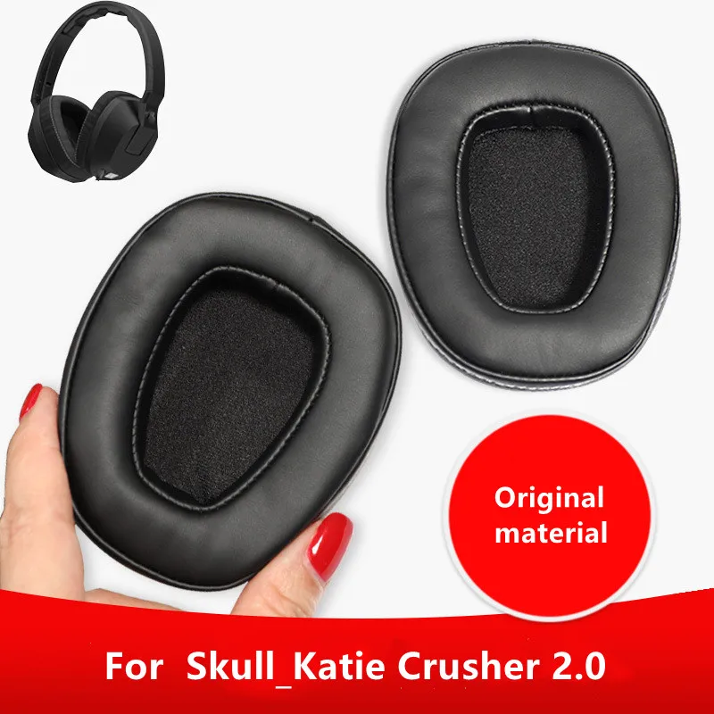 Earpads Suitable for  Skull_Katie Crusher 2.0 Headset  Earmuffs Leather Earmuffs