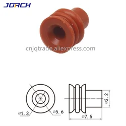 100pcs Sealed waterproof 5.6mm automotive plug silicone rubber seal wire seals for auto connector