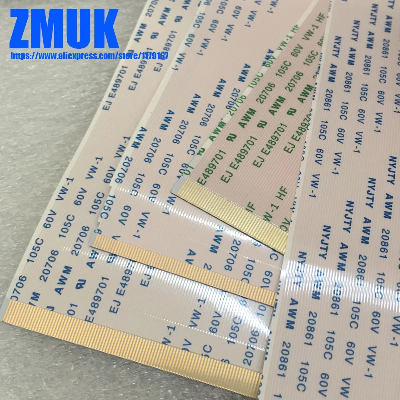 Gold-Plated AWM 20706 20861 20624 12Pins High Quality Ribbon Cable For TV