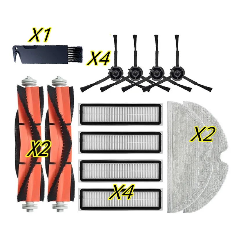 Kit d'accessoires pour aspirateur Robot Dreame Bot D9 Max D9Max, rouleau principal, brosse latérale, filtre Hepa, chiffon de nettoyage