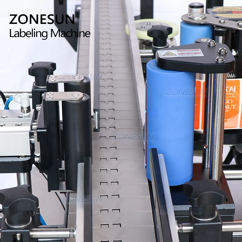 ZONESUN ZS-TB260R Automatic Labeling Machine Round Bottle 3000bottle/hour Can Jar Adhesive Label Sticker Applicator