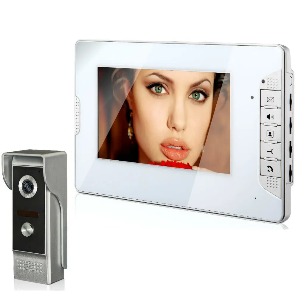 7 Inch 700tvl Hd Video Intercom Kit Voor Huisbeveiliging, Video Deurtelefoon Met Slot, Video Intercom