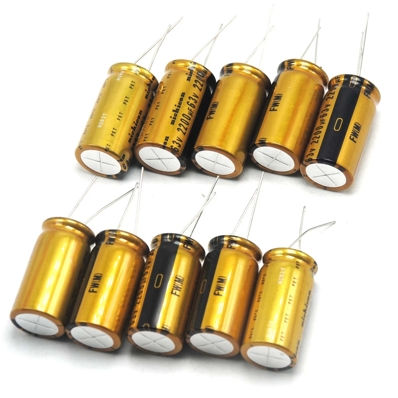 

10pcs 2200uF 63V FW Audio Electrolytic Capacitor Good for AMP Amplifier