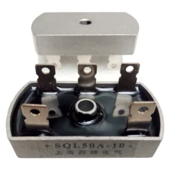 1000V 50A 30A Rectifier/Charger, 3 Phase Diode Bridge Rectifier AC To DC, Aluminum Metal Case
