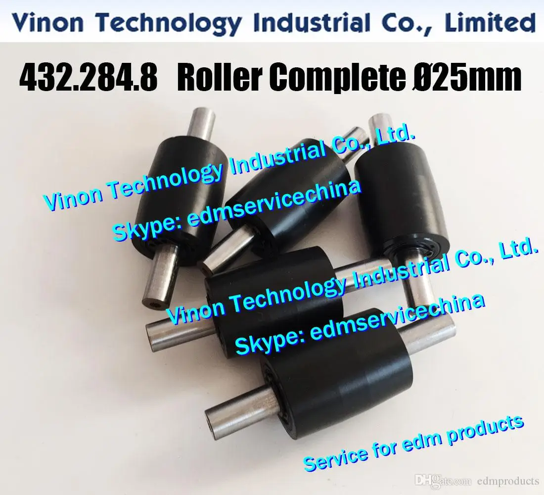 

Agie 432.284.8 Roller complete for wire capture Ø25mm for Agie AC150-AC370HSS 432.284, 4322848, A529 Roller wire receptable