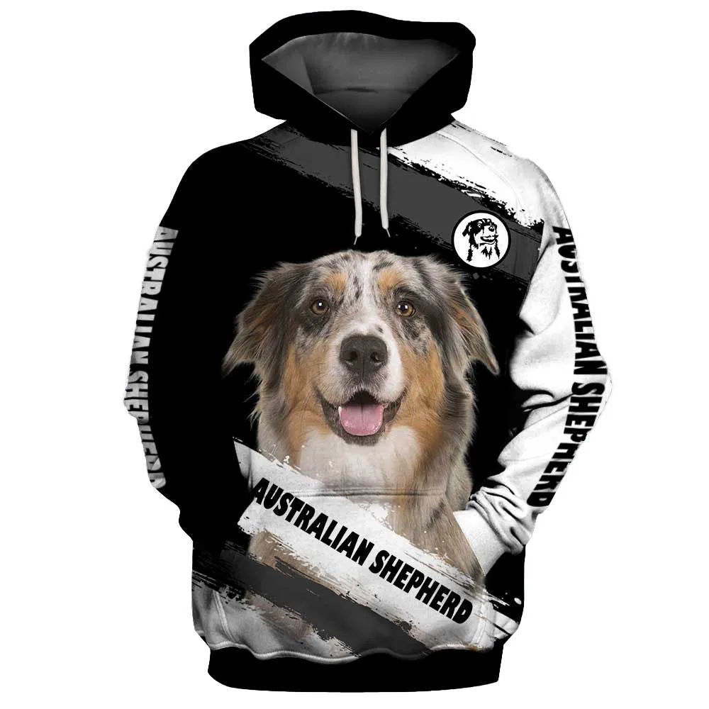 HX Terranova sudaderas con capucha para perros gráfico 3D perro mejor que la vida Sudadera con capucha todos los estampados animales sudadera