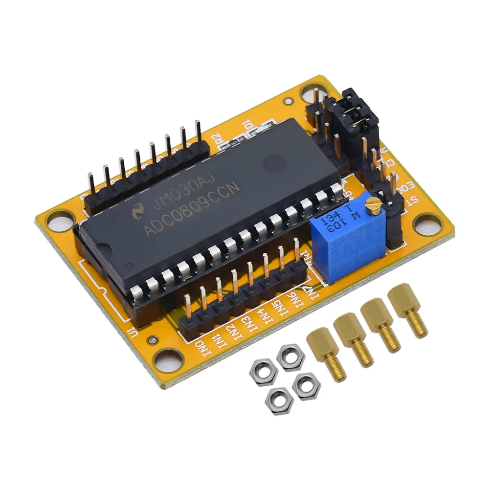 official ADC0809 Module 8-bit 81 Parallel AD Board Analog to Digital Conversion Program Digital Voltmete