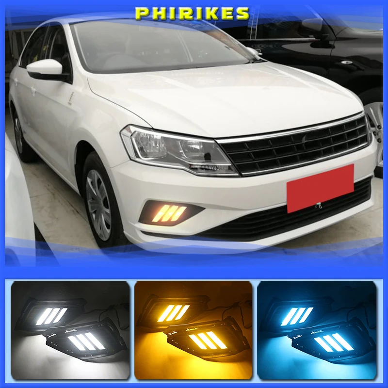 

For VW Jetta 2017-2019 LED DRL Daytime Running Lights With Wire Of Harness