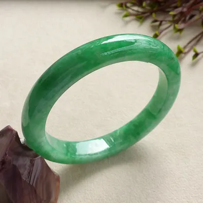 

zheru jewelry natural Myanmar jadeite 54-64mm green bracelet elegant princess jewelry best gift